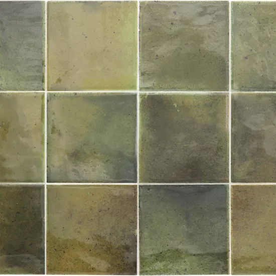 Carrelage Hanoi Wild Olive 10x10 cm - détail du carreau