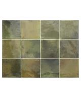 Carrelage Hanoi Wild Olive 10x10 cm - détail du carreau