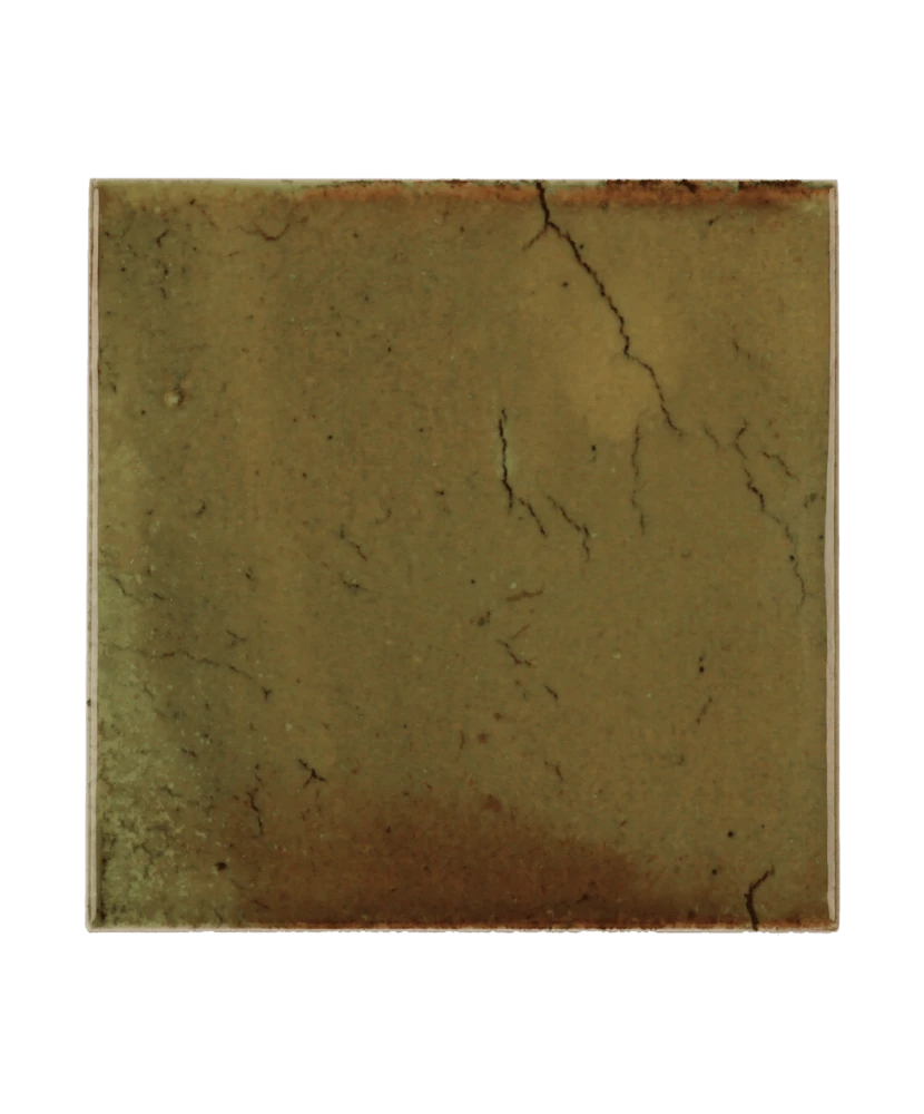 Carrelage Hanoi Wild Olive 10x10 cm - vue de face du carreau