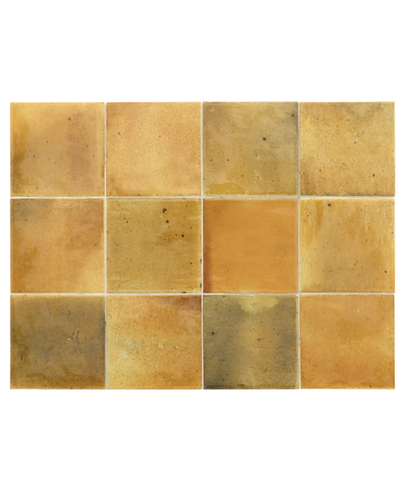 Carrelage Hanoi Caramel 10x10 cm - détail du carreau