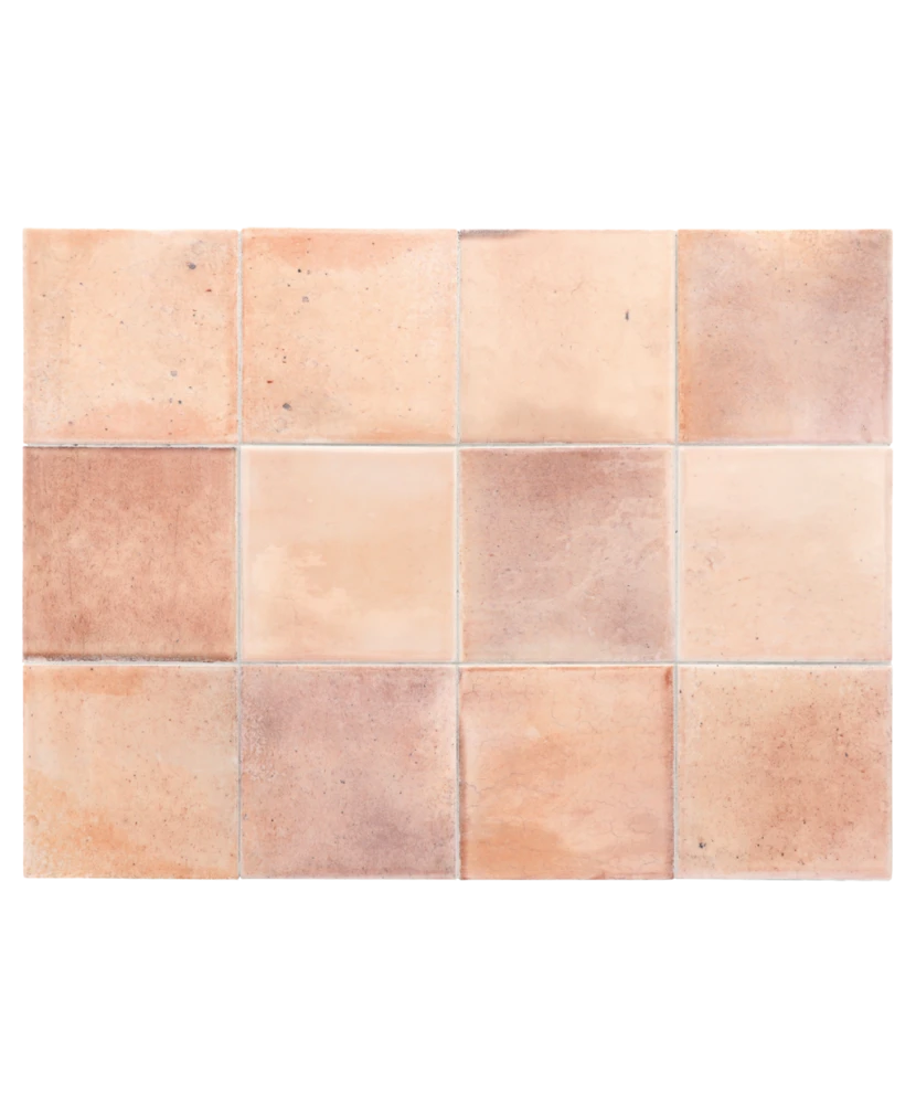Carrelage Hanoi Pink 10x10 cm - détail du carreau 2