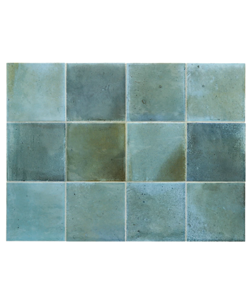 Carrelage Hanoi Sky Blue 10x10 cm - détail du carreau