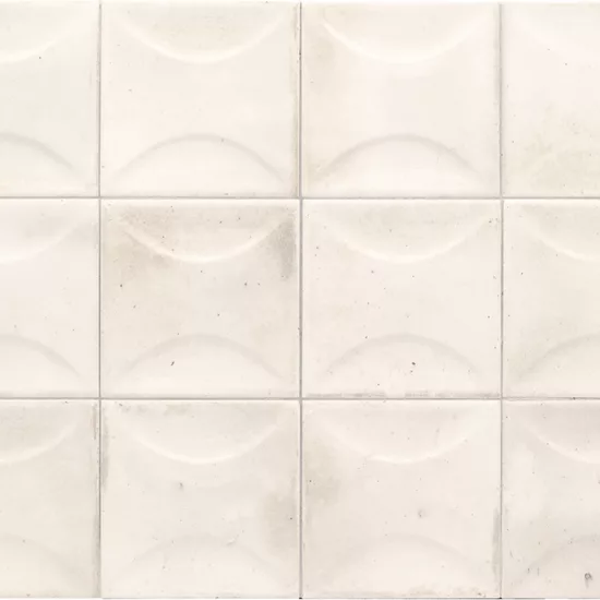 Carrelage Hanoi Arco White 10x10 cm - détail du carreau