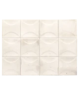 Carrelage Hanoi Arco White 10x10 cm - détail du carreau