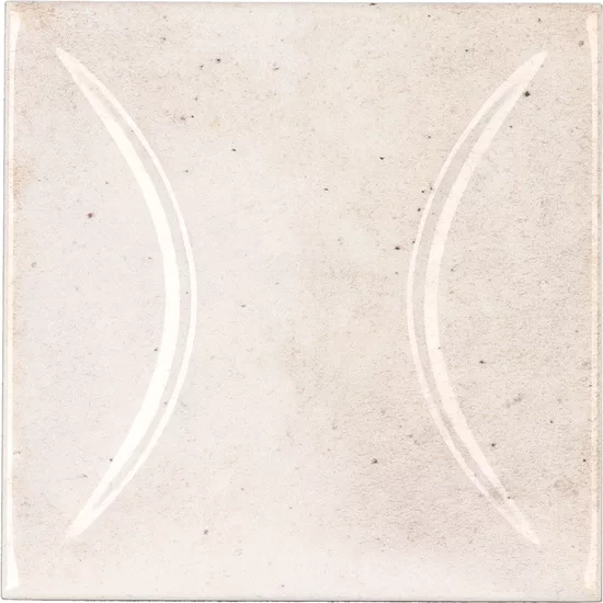 Carrelage Hanoi Arco White 10x10 cm - vue de face du carreau
