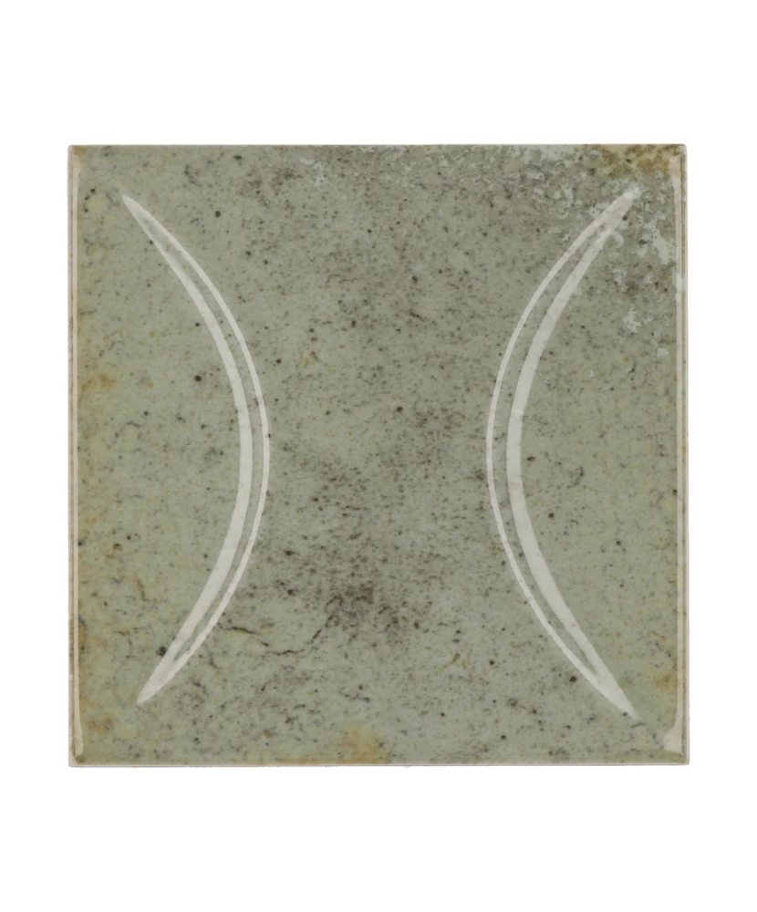Carrelage Hanoi Arco Celadon 10x10 cm - vue de face du carreau