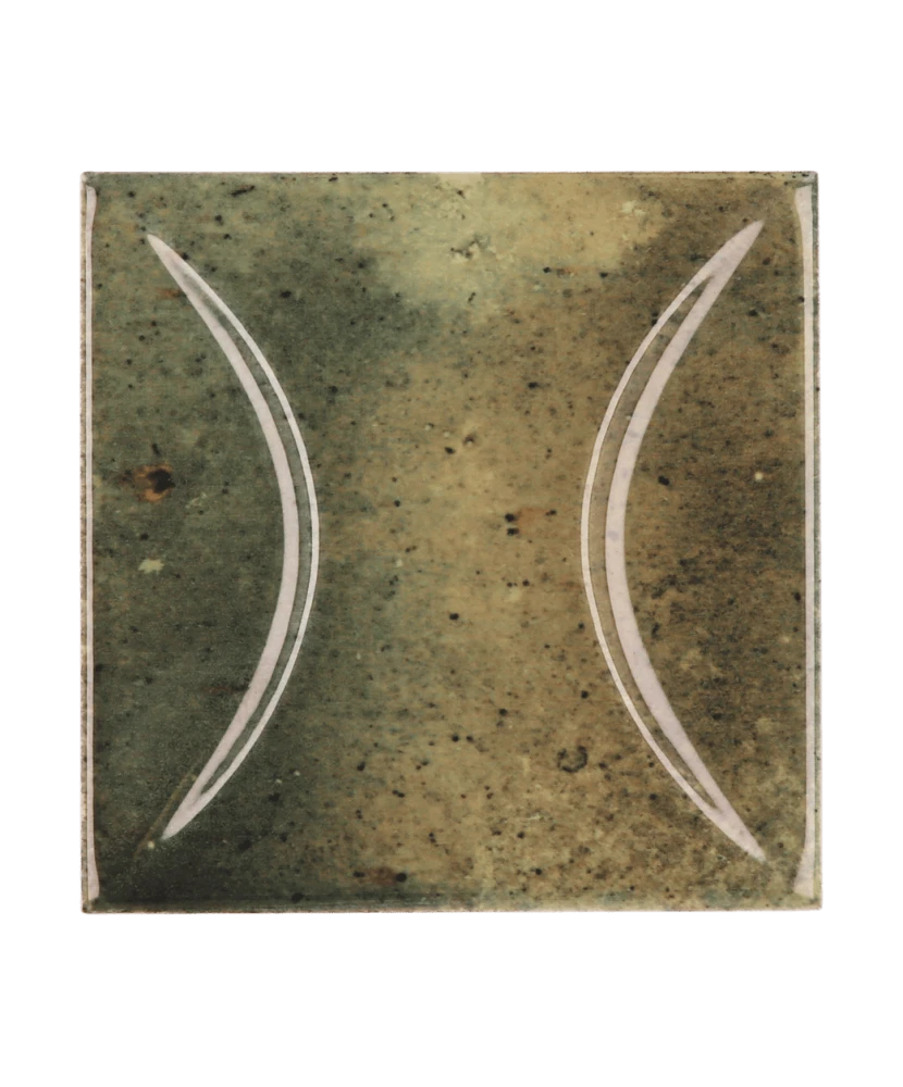 Carrelage Hanoi Arco Wild Olive 10x10 cm - détail du carreau 3