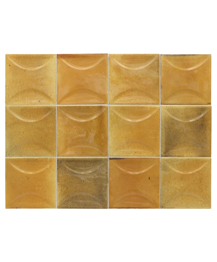 Carrelage Hanoi Arco Caramel 10x10 cm - détail du carreau 2