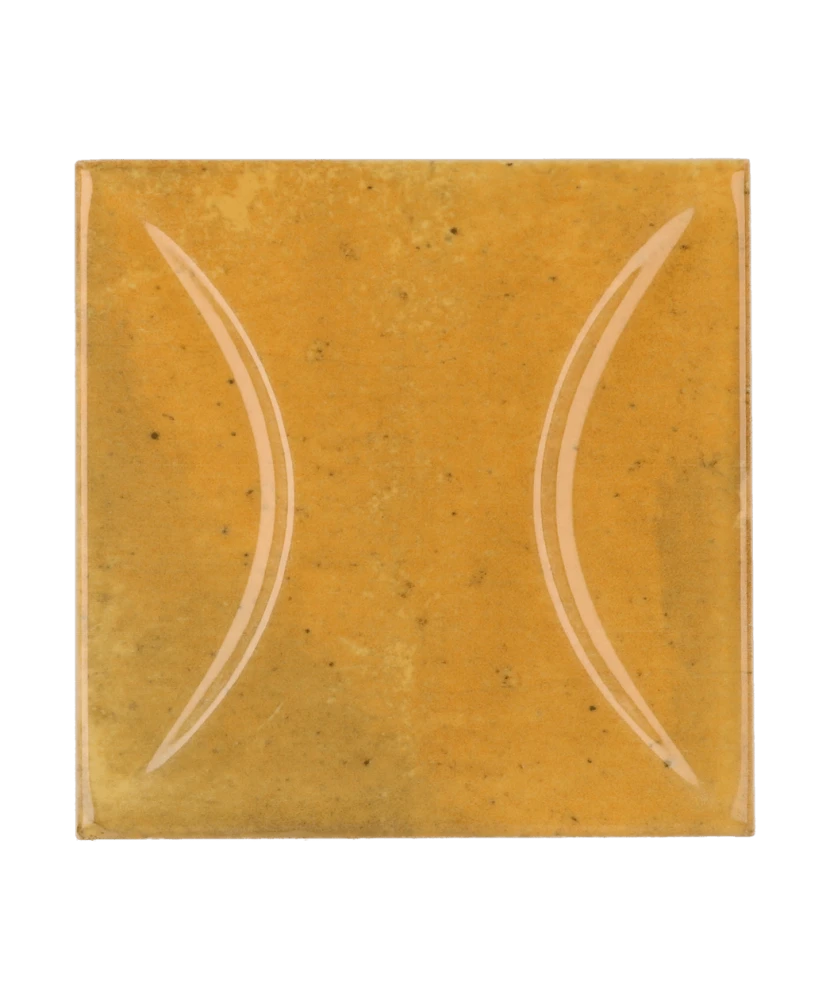 Carrelage Hanoi Arco Caramel 10x10 cm - vue de face du carreau