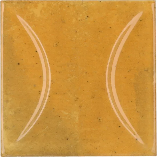 Carrelage Hanoi Arco Caramel 10x10 cm - vue de face du carreau