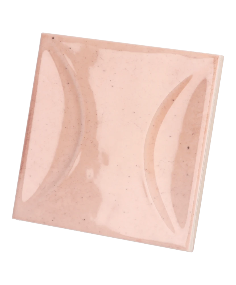 Carrelage Hanoi Arco Pink 10x10 cm - détail du carreau