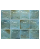 Carrelage Hanoi Arco Sky Blue 10x10 cm - détail du carreau