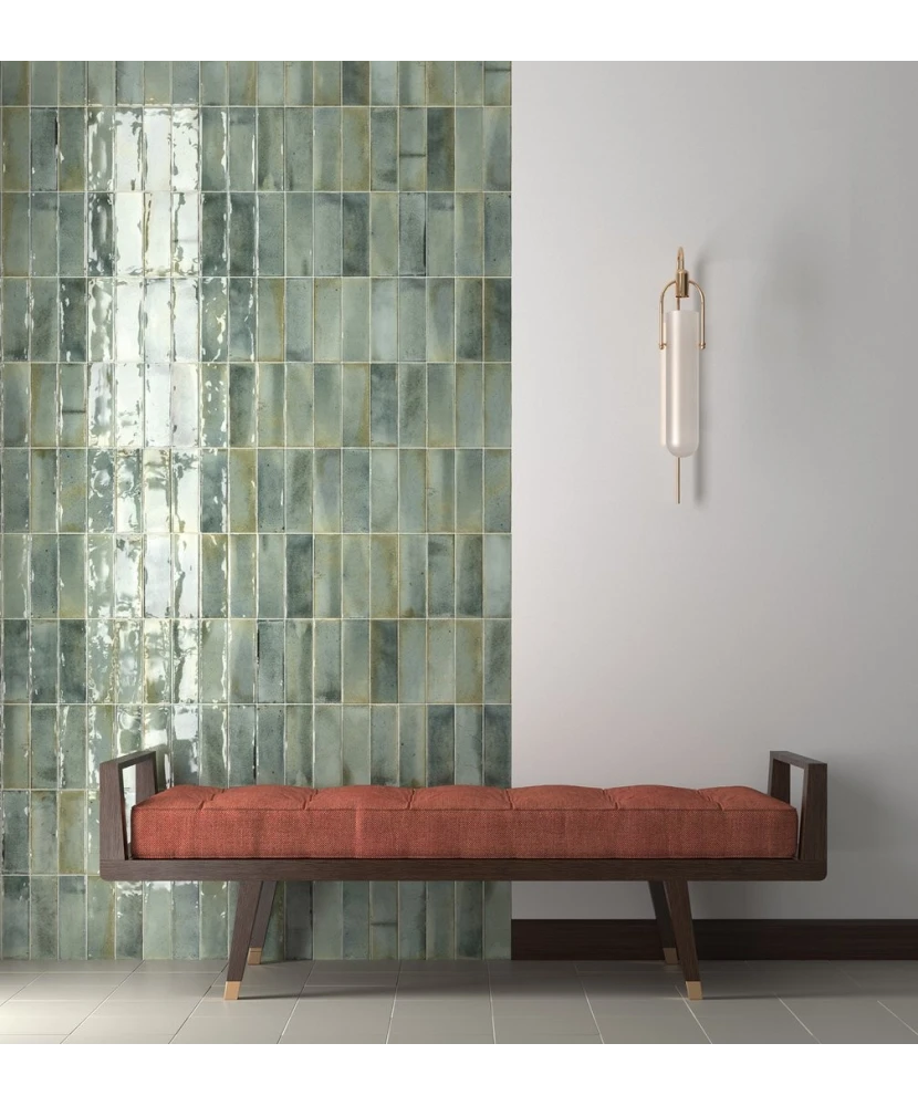 Carrelage Hanoi Celadon 6,5x20 cm - vue d’ambiance