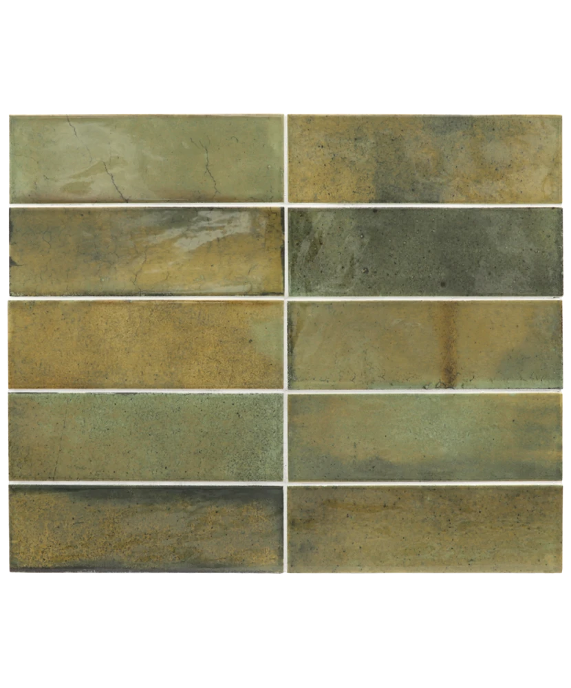 Carrelage Hanoi Wild Olive 6,5x20 cm - détail du carreau