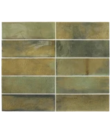 Carrelage Hanoi Wild Olive 6,5x20 cm - détail du carreau