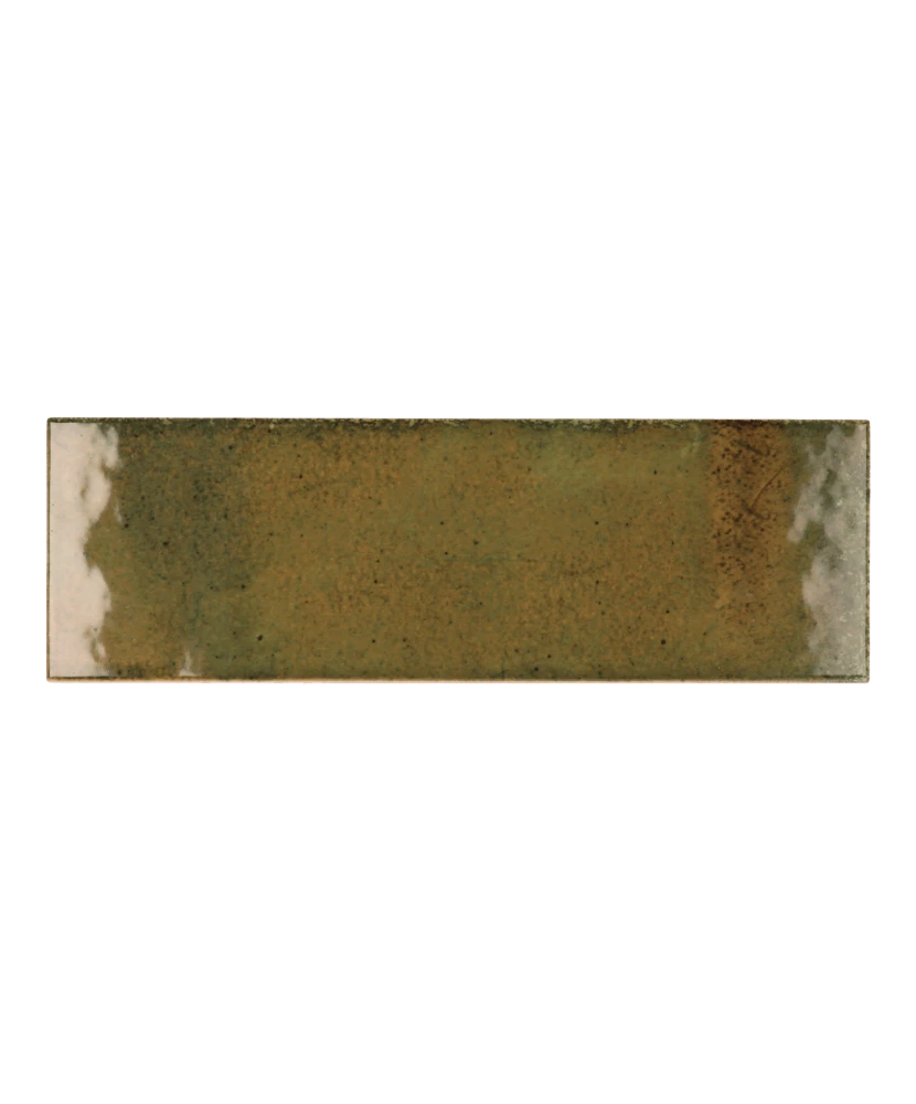 Carrelage Hanoi Wild Olive 6,5x20 cm - vue de face du carreau