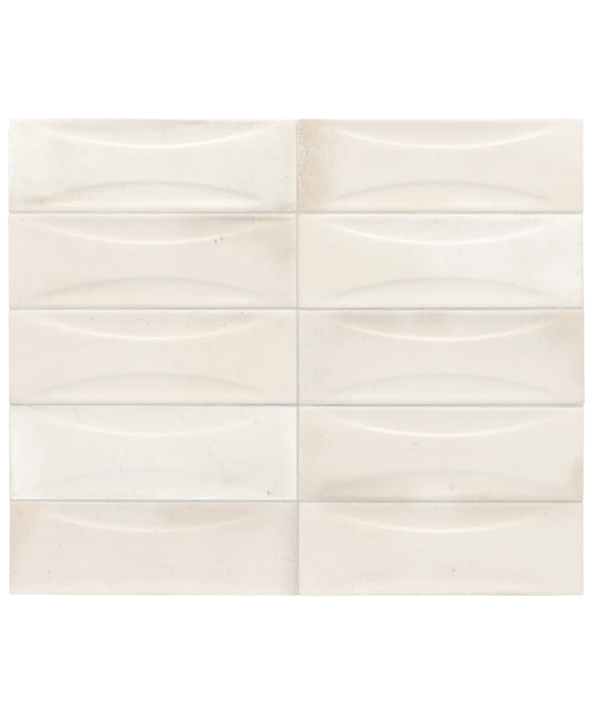 Carrelage Hanoi Arco White 6,5x20 cm - détail du carreau 2