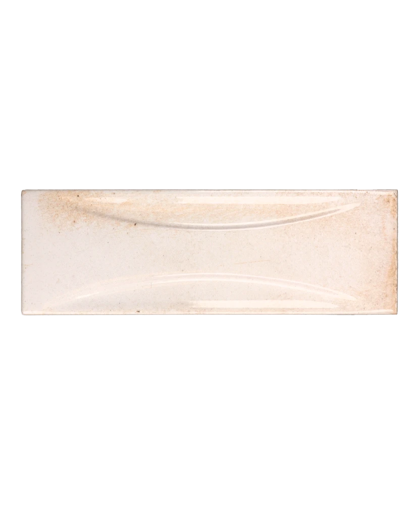 Carrelage Hanoi Arco White 6,5x20 cm - vue de face du carreau