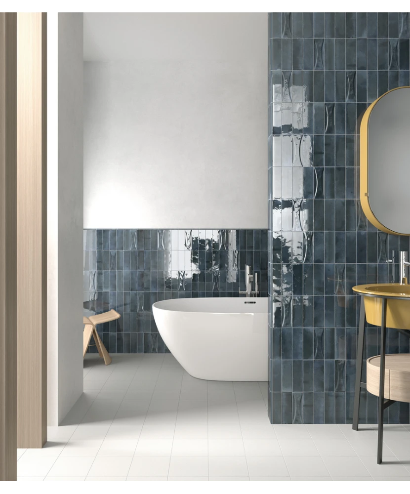 Carrelage Hanoi Arco Blue Night 6,5x20 cm - vue d’ambiance