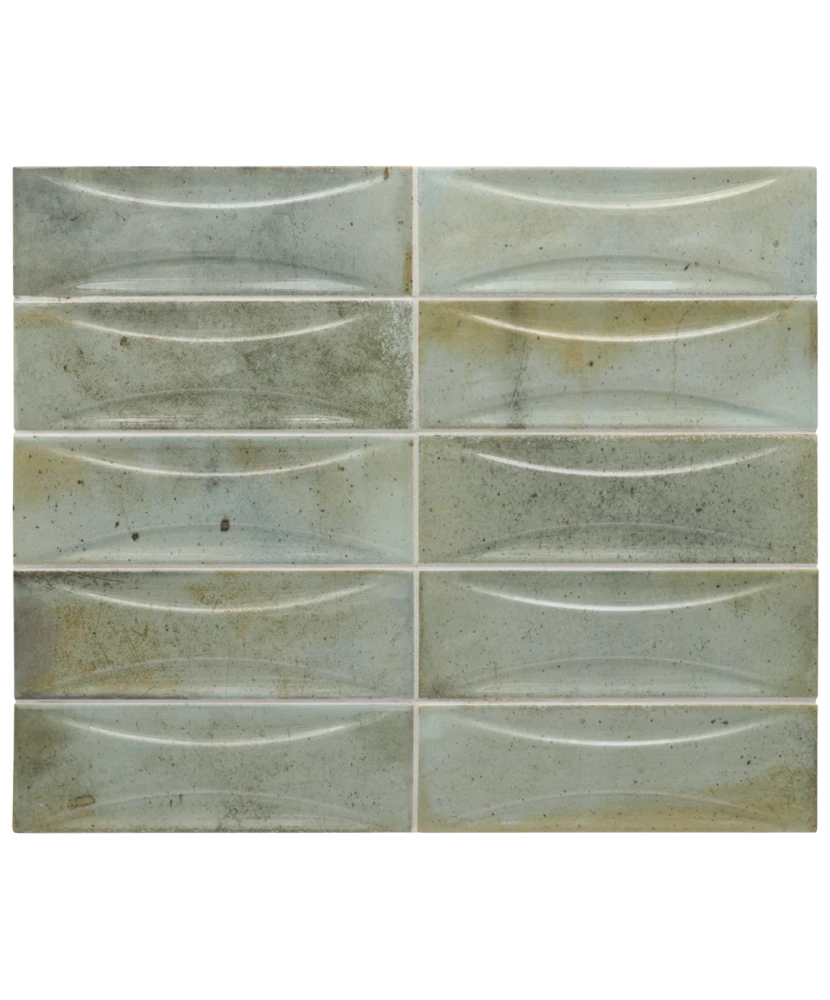 Carrelage Hanoi Arco Celadon 6,5x20 cm - détail du carreau
