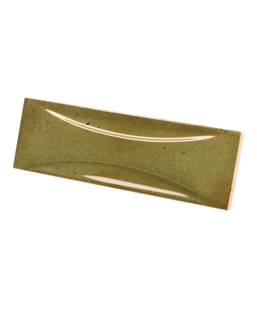 Carrelage Hanoi Arco Wild Olive 6,5x20 cm - vue latérale du carreau
