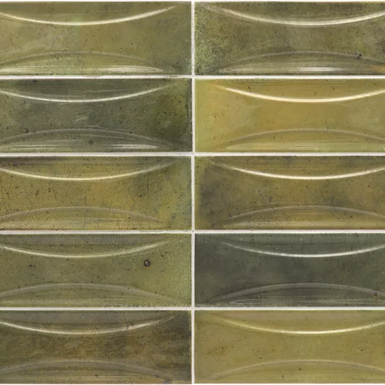 Carrelage Hanoi Arco Wild Olive 6,5x20 cm - détail du carreau