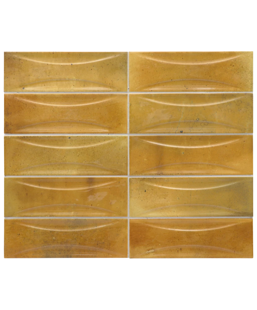 Carrelage Hanoi Arco Caramel 6,5x20 cm - détail du carreau