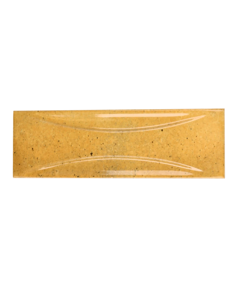 Carrelage Hanoi Arco Caramel 6,5x20 cm - vue de face du carreau