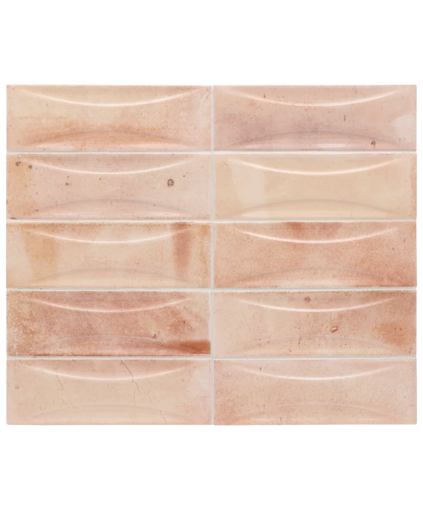 Carrelage Hanoi Arco Pink 6,5x20 cm - détail du carreau 2