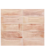 Carrelage Hanoi Arco Pink 6,5x20 cm - détail du carreau 2