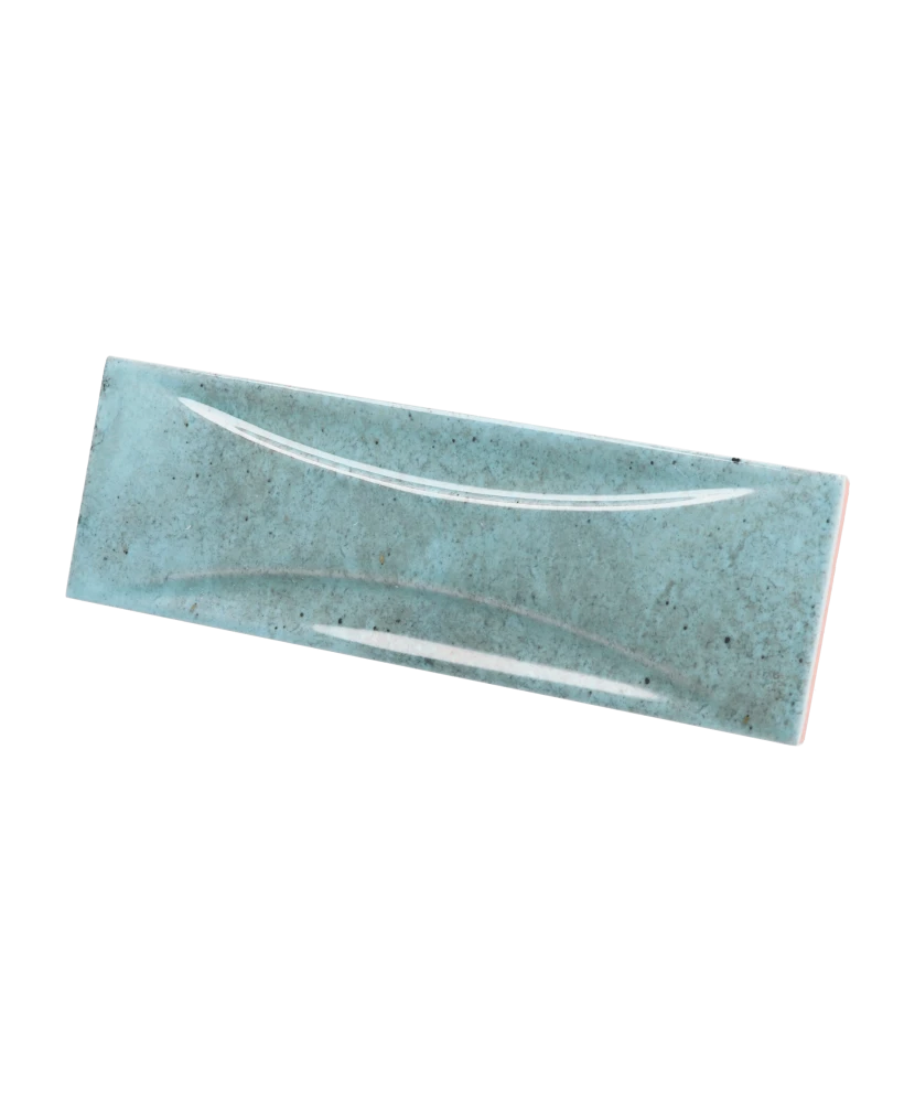 Carrelage Hanoi Arco Sky Blue 6,5x20 cm - vue latérale du carreau