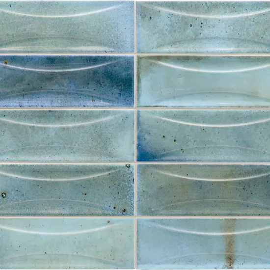 Carrelage Hanoi Arco Sky Blue 6,5x20 cm - détail du carreau