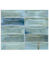 Carrelage Hanoi Arco Sky Blue 6,5x20 cm - détail du carreau