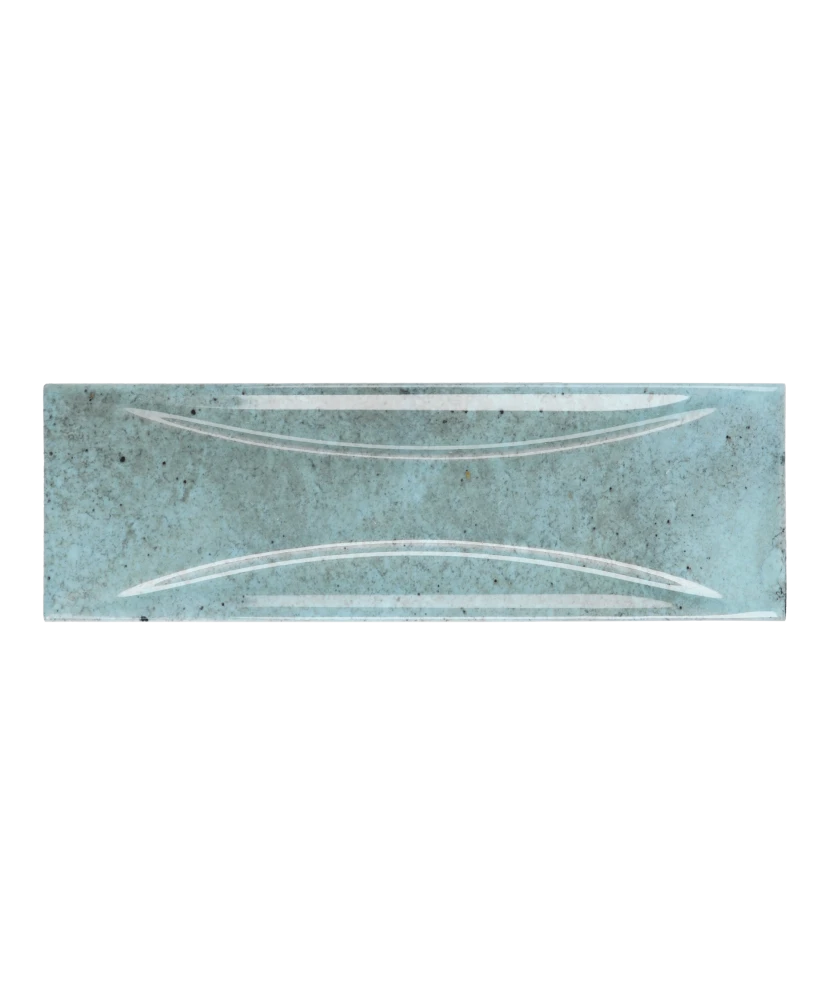 Carrelage Hanoi Arco Sky Blue 6,5x20 cm - vue de face du carreau