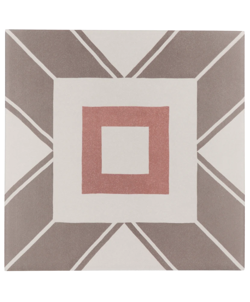 Carrelage Caprice Decal Colours 20x20 cm - vue de face du carreau