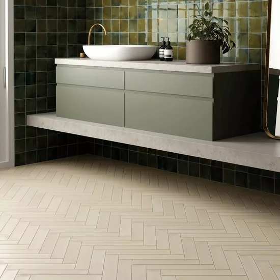 Carrelage Wadi Beige 6x30 cm - vue d’ambiance 2
