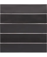 Carrelage Wadi Noir 6x30 cm - panneau de carreaux