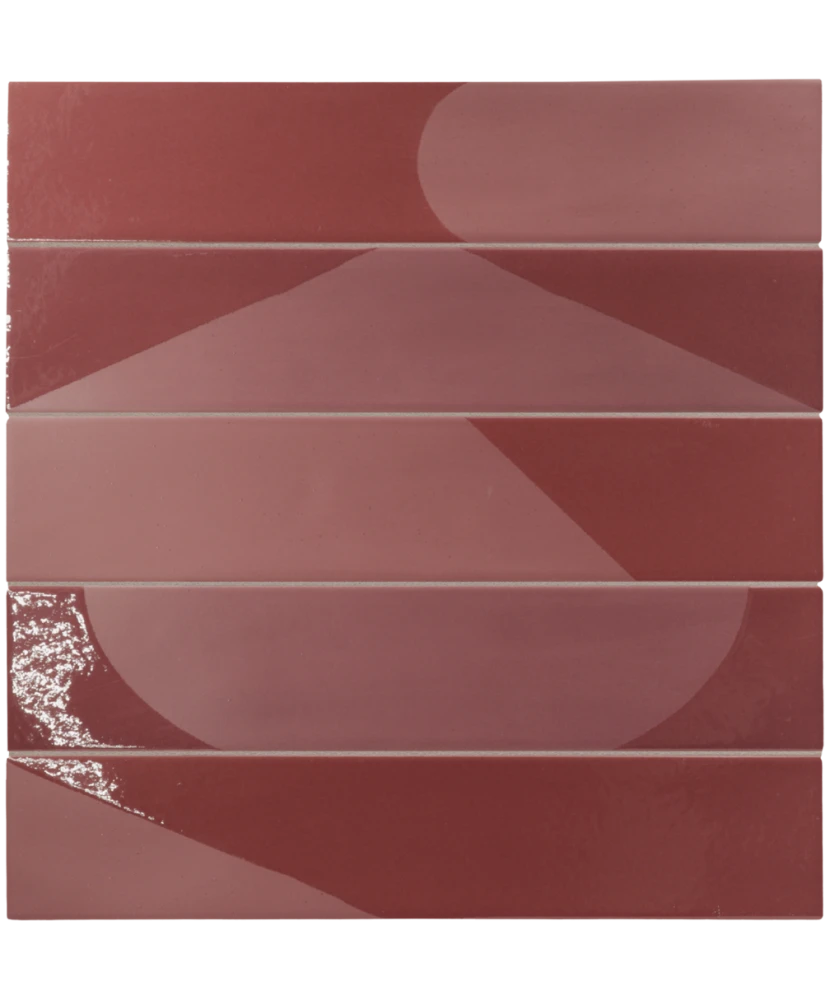 Carrelage Wadi Decor Garnet 6x30 cm - détail du carreau 2