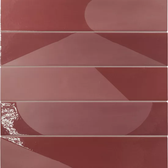 Carrelage Wadi Decor Garnet 6x30 cm - détail du carreau 2