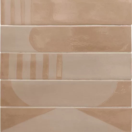 Carrelage Wadi Decor Taupe 6x30 cm - panneau de carreaux