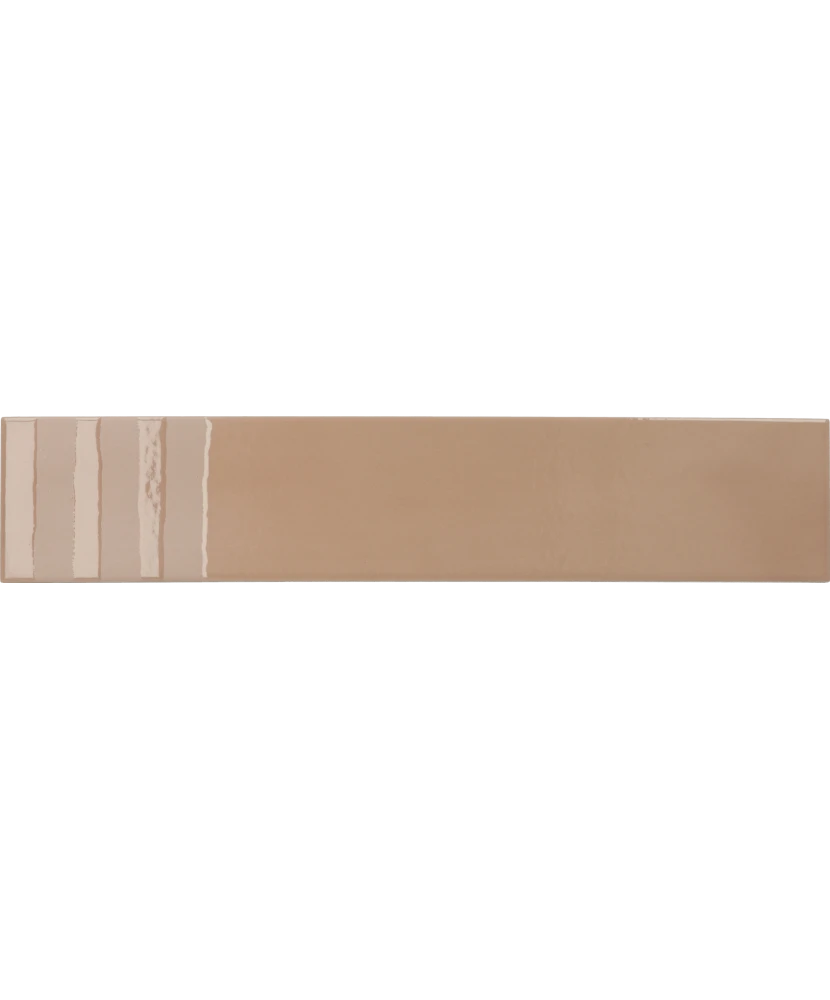Carrelage Wadi Decor Taupe 6x30 cm - vue de face du carreau