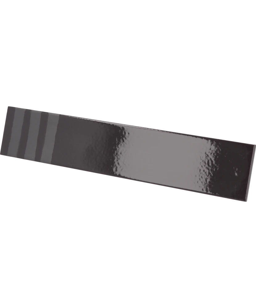 Carrelage Wadi Decor Noir 6x30 cm - vue latérale du carreau