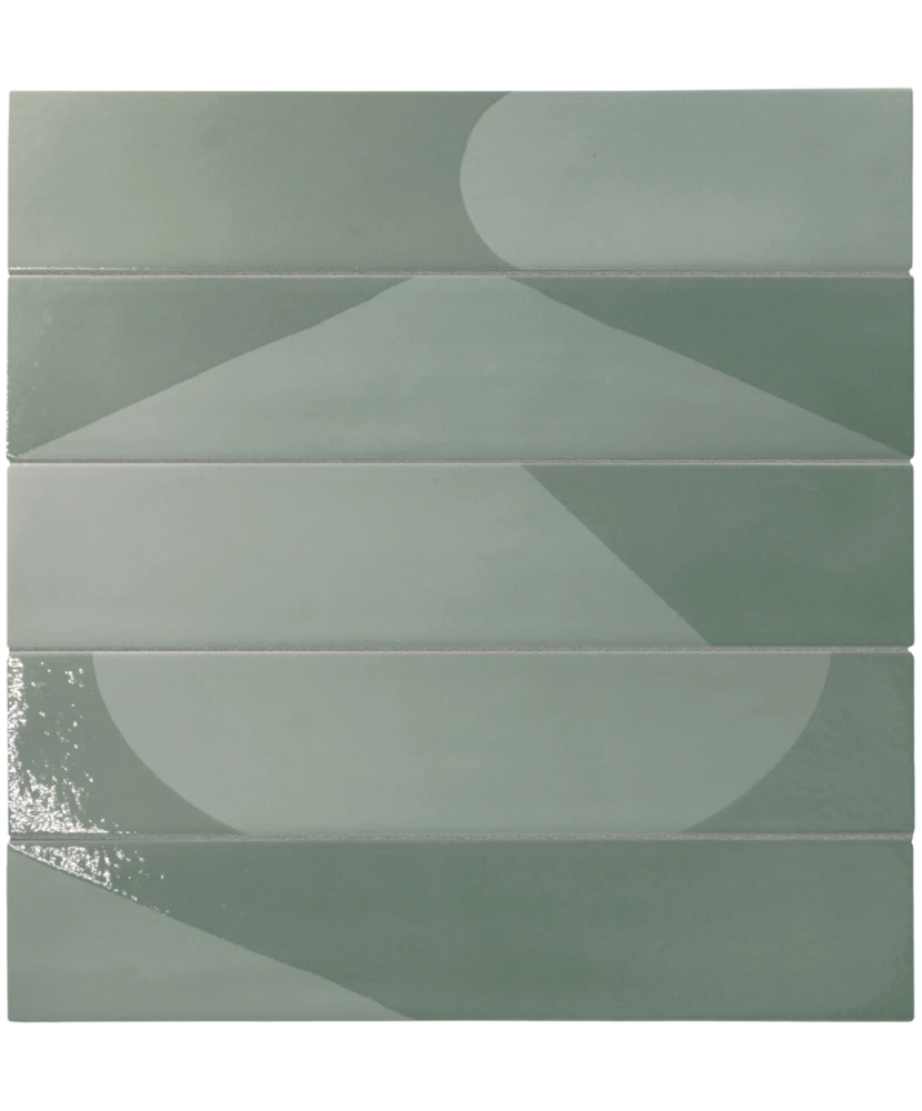 Carrelage Wadi Decor Mint 6x30 cm - détail du carreau 2