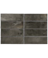 Carrelage Hanoi Black Ash 5,1x16,1 cm - détail du carreau