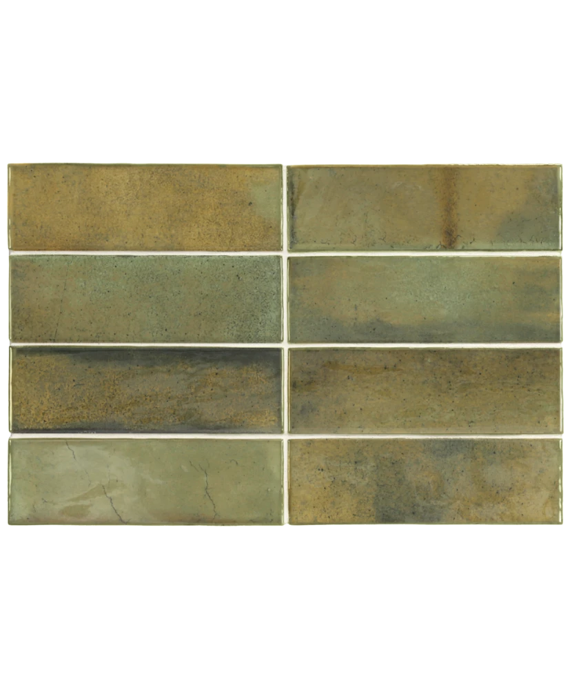 Carrelage Hanoi Wild Olive 5,1x16,1 cm - détail du carreau