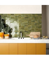Carrelage Hanoi Wild Olive 5,1x16,1 cm - vue d’ambiance