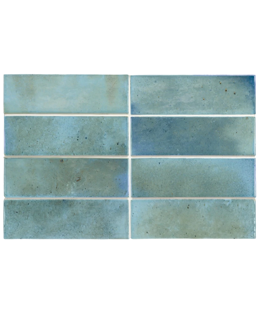 Carrelage Hanoi Sky Blue 5,1x16,1 cm - détail du carreau