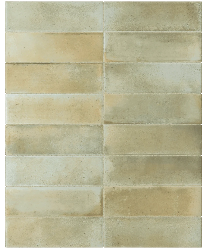 Carrelage Raku Sage 6x18,6 cm - détail du carreau 2