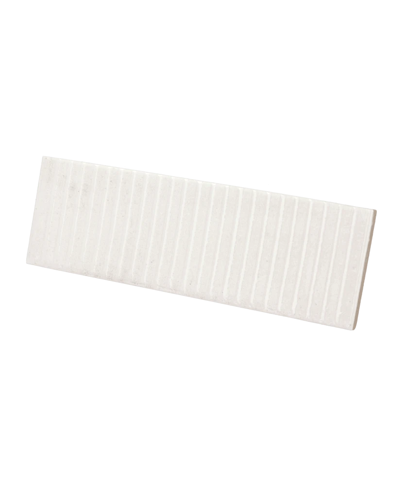 Carrelage Raku Line White 6x18,6 cm - vue latérale du carreau