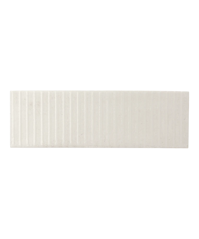 Carrelage Raku Line White 6x18,6 cm - vue de face du carreau